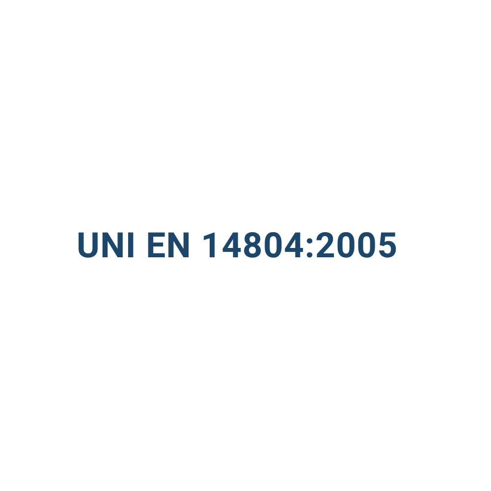 Certificazione uni en 143804 2005